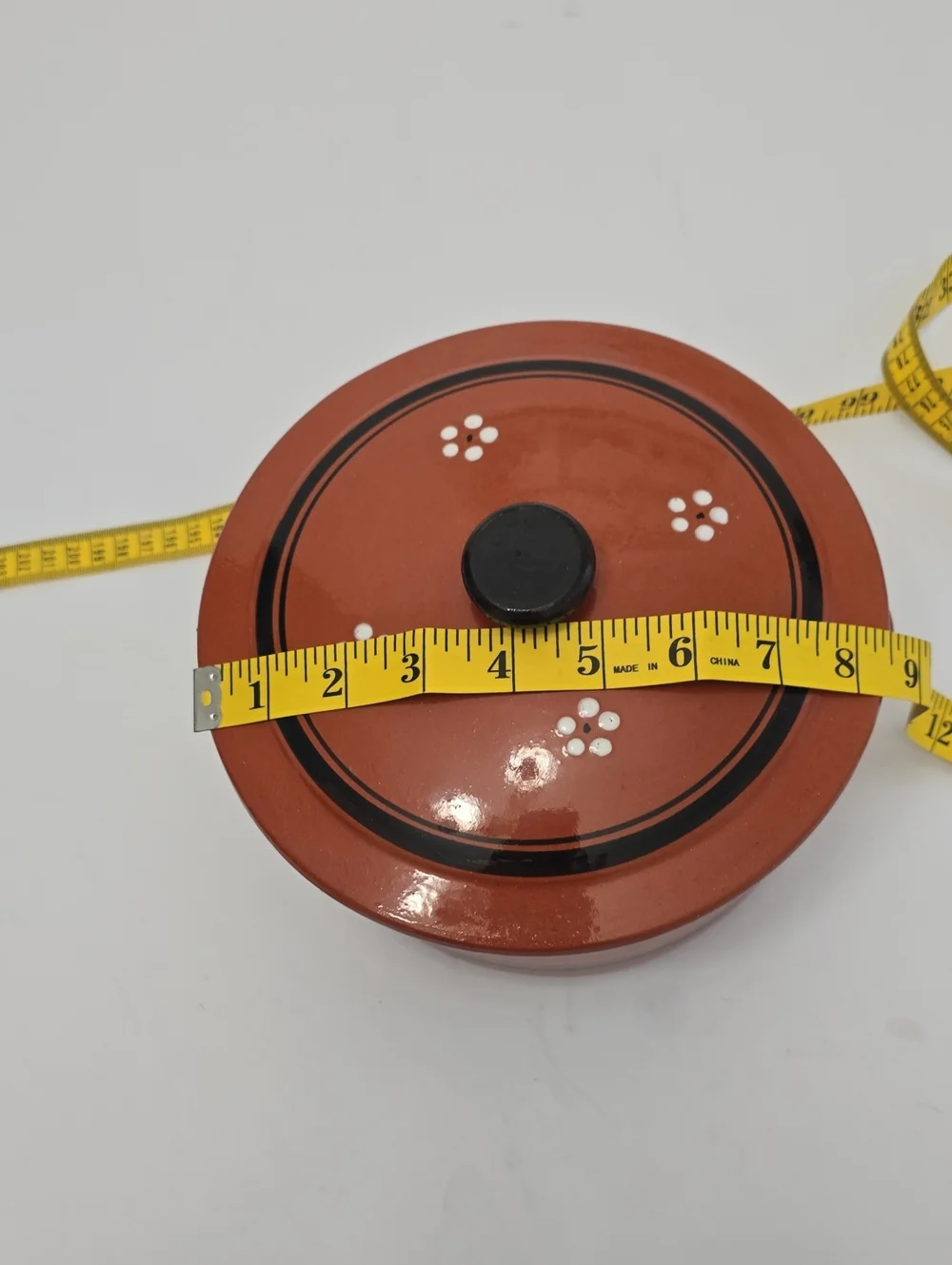 Portuguese Terracotta Clay Casserole Dish Handpainted Panela De Barro